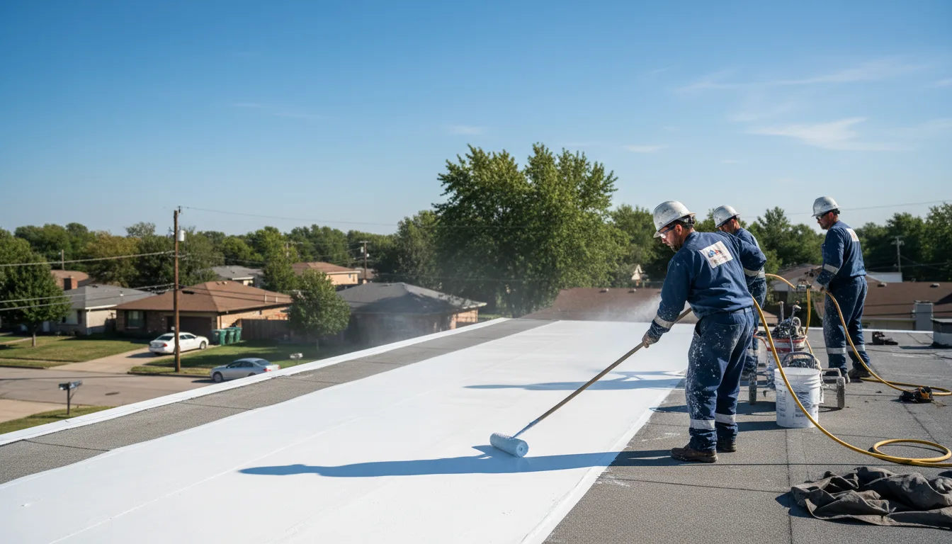 Commercial roof coating in Lowpoint, IL near me